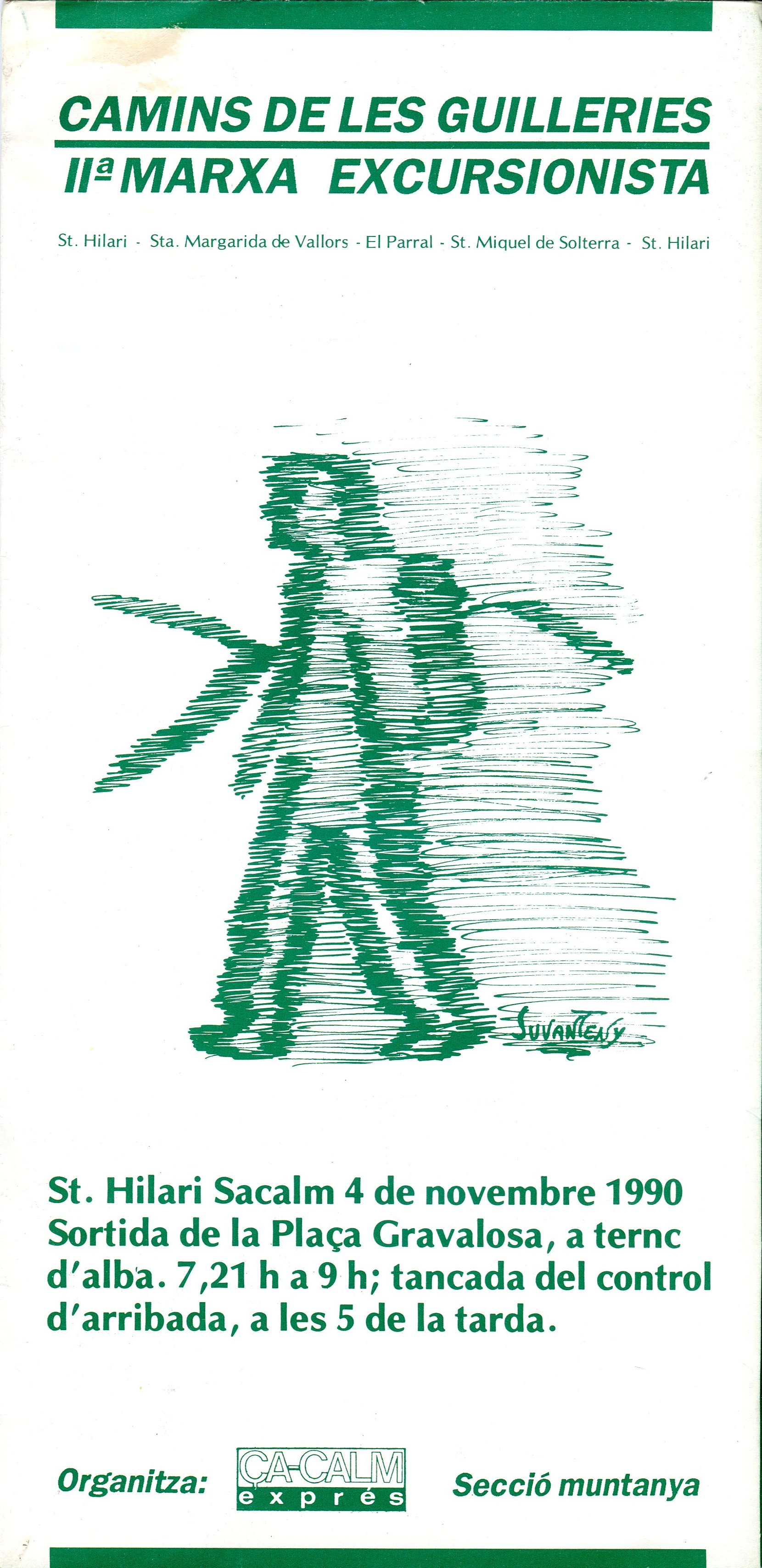 Camins de les Guilleries : Ia Marxa Excursionista : St. Hilari - Sta. Margarida de Vallors - El Parral - St. Miquel de Solterra - St. Hilari - Portada